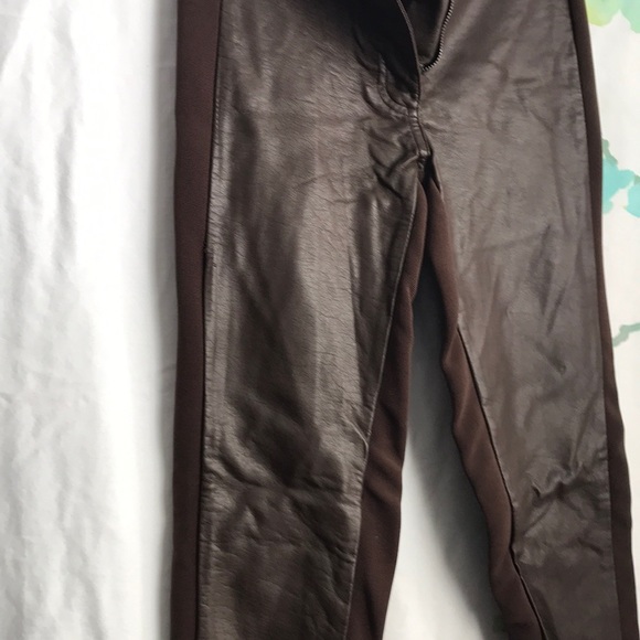 Pleather brown stretch h&m - Picture 2 of 2